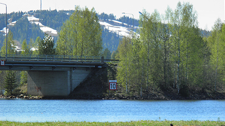 Sotkamossa 8.6. koivut vihertävät ja Vuokatin rinteillä innokas voi vaikka lasketella.
