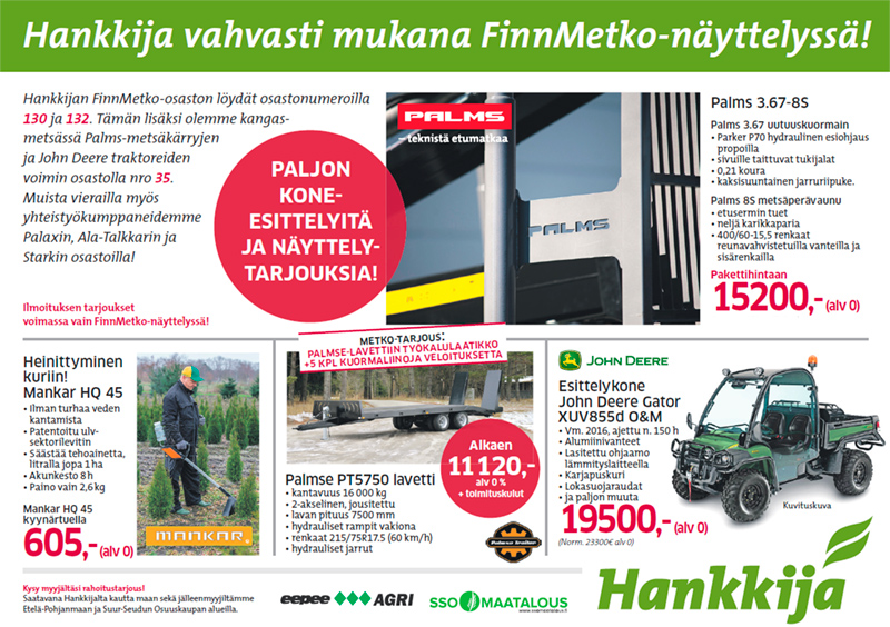 FinnMETKO 2016 ilmoitus Suomalainen Maaseutu