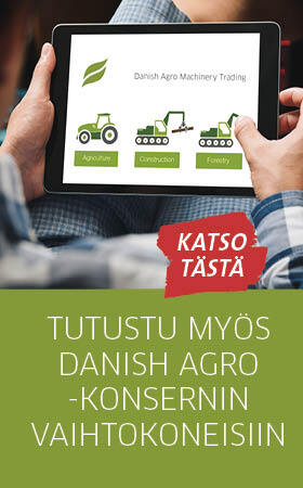 Mies katsoo Danish Agron vaihtokoneita taulutietokoneelta