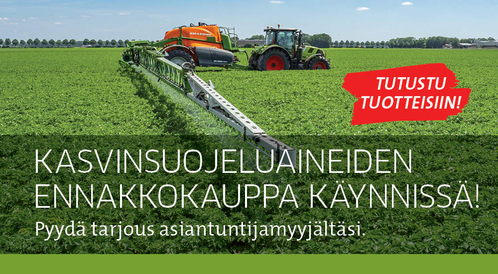 Kasvinsuojeluaineiden ennakkokauppa maaliskuun loppuun asti.