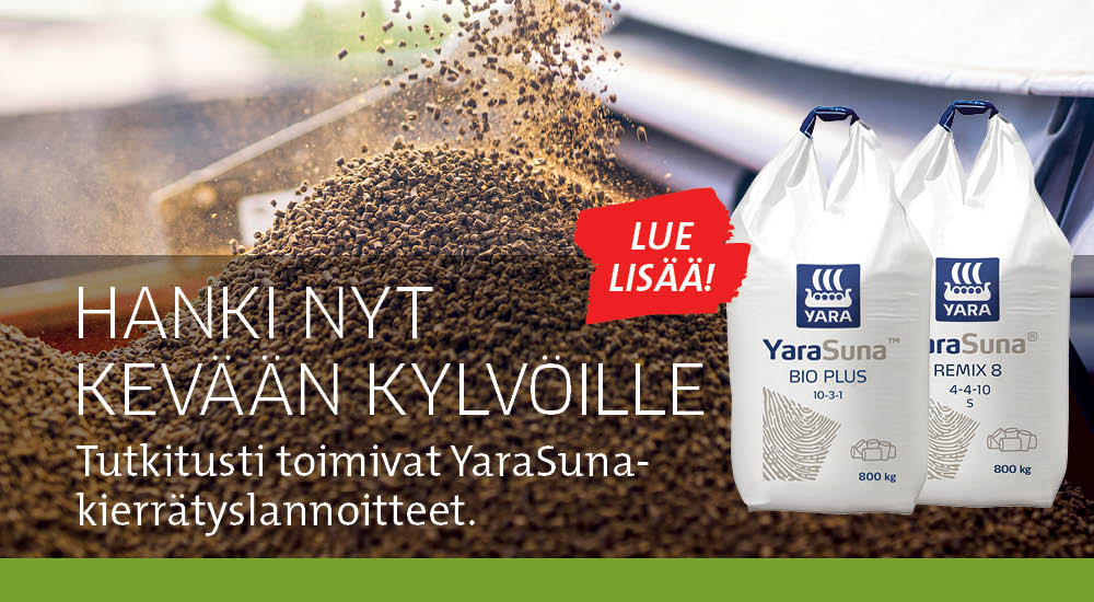 YaraSuna kierrätyslannoitteet