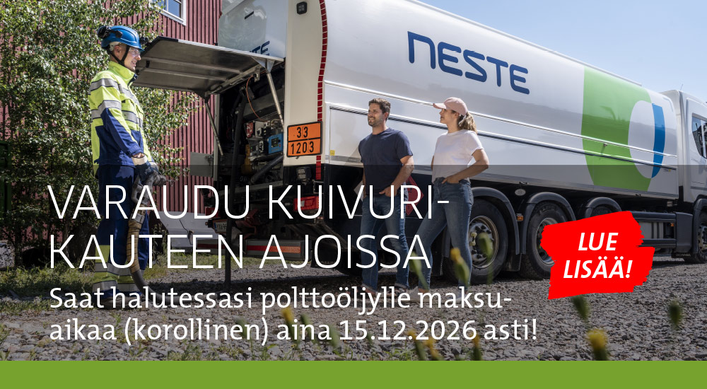 Varaudu kuivurikauteen ajoissa