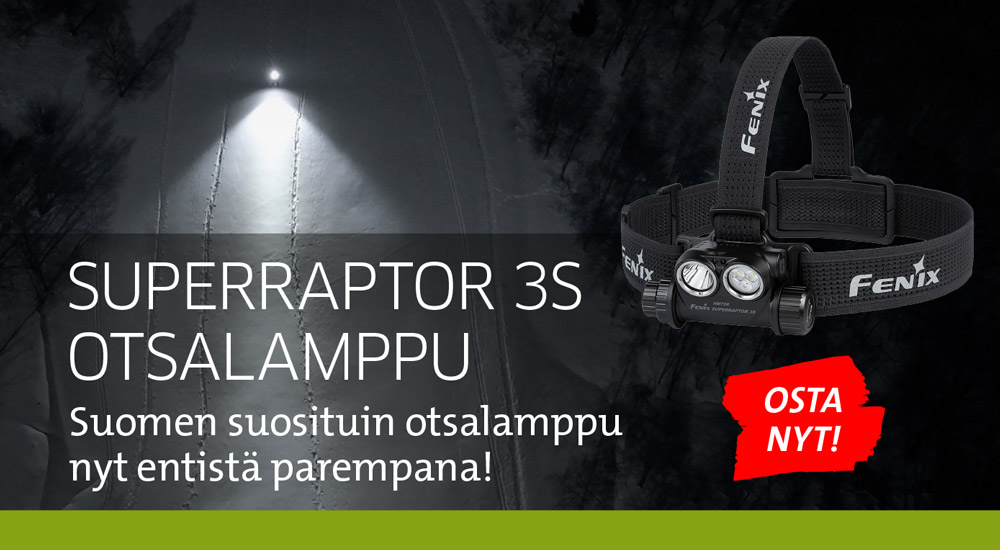 Otsalamppu Superraptor 3S