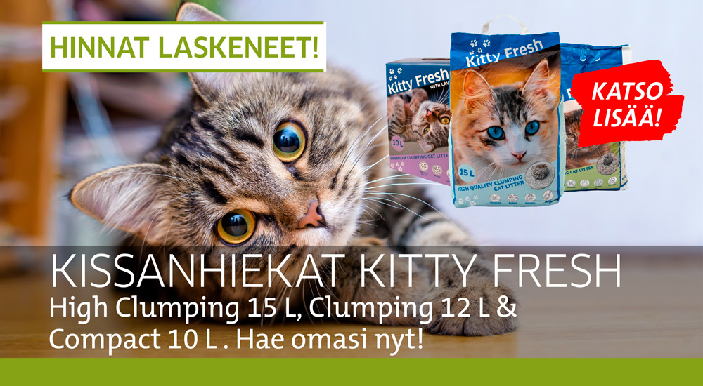Kitty Fresh kissanhiekkojen hinnanalennus