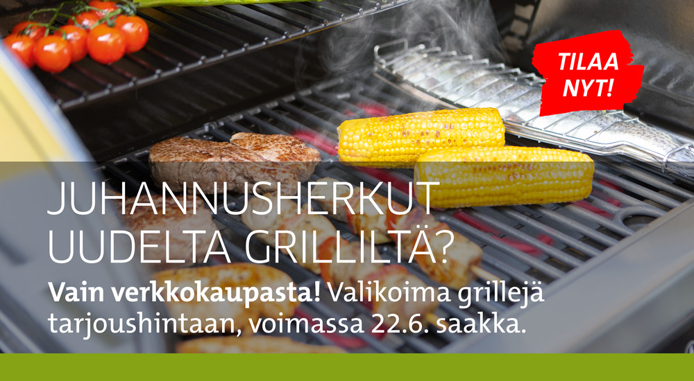 Grillit tarjoushintaan juhannuksen ajan 2025