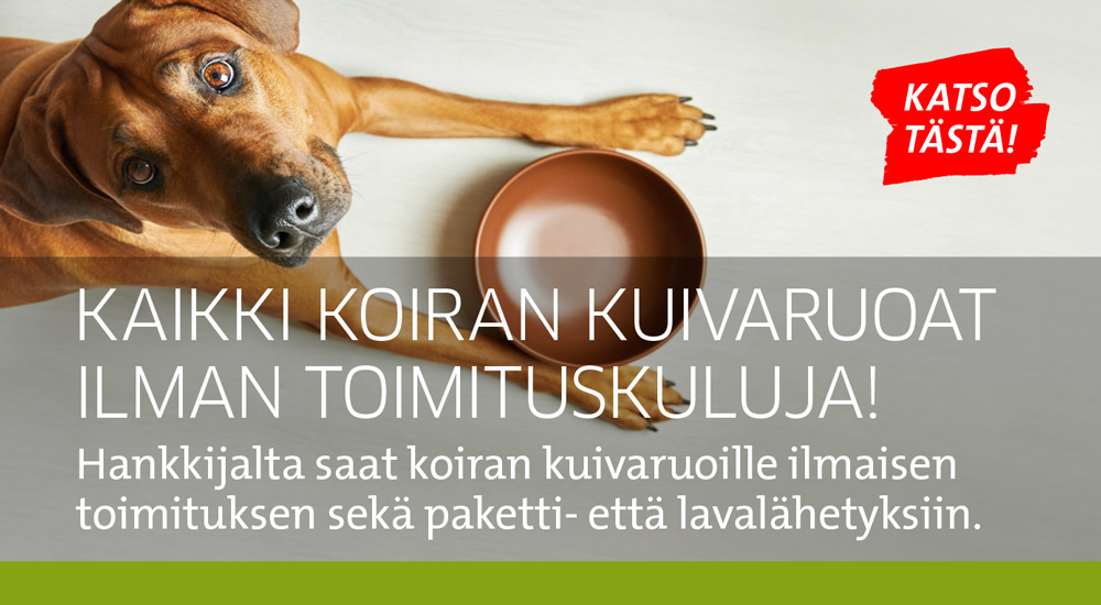 Koiranruoat toimituskuluitta