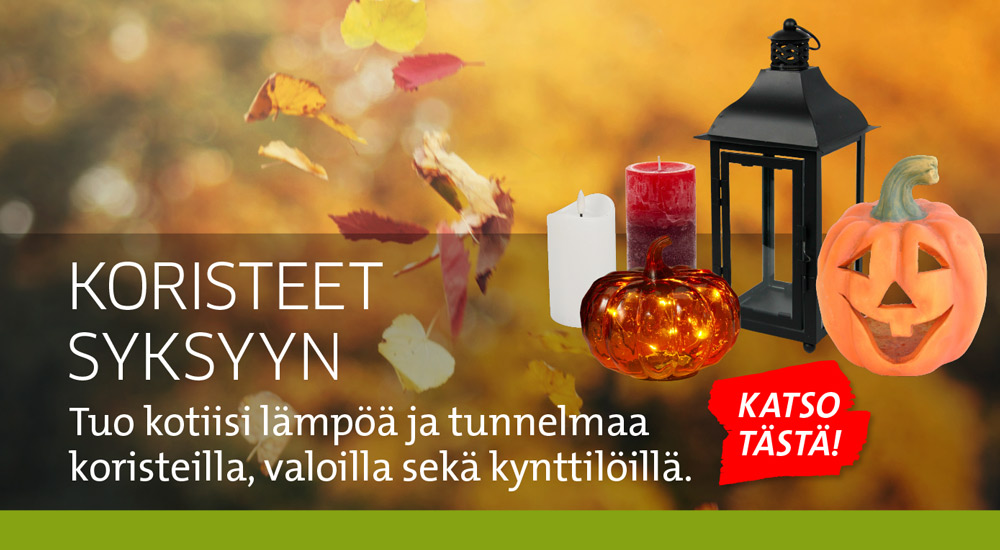 Syksyn koristelut
