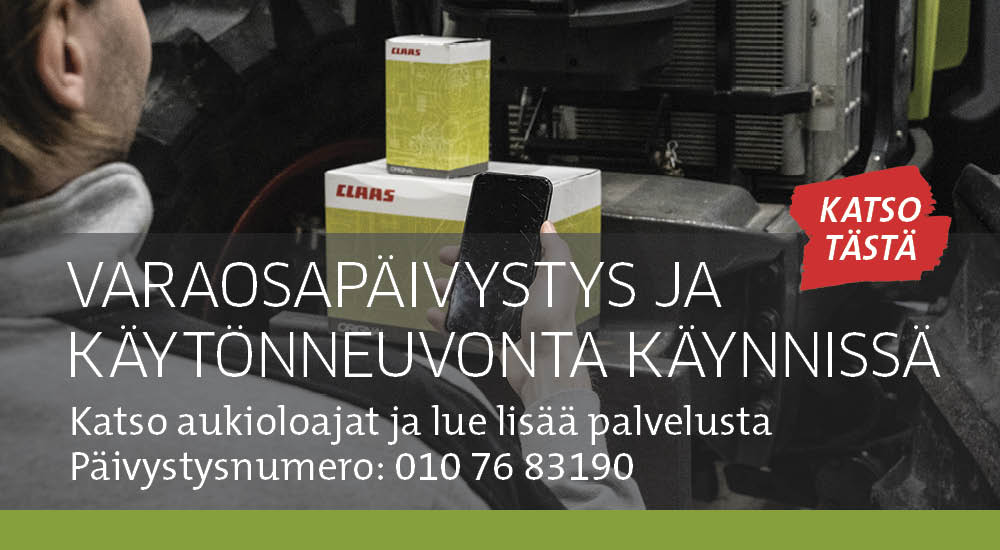 Varaosapäivystys ja käytönneuvonta