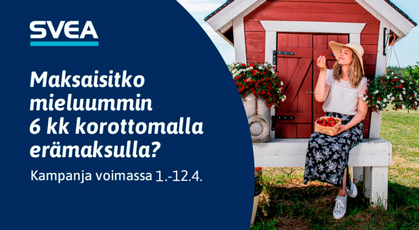 Svea 6 kuukautta korotonta maksuaikaa