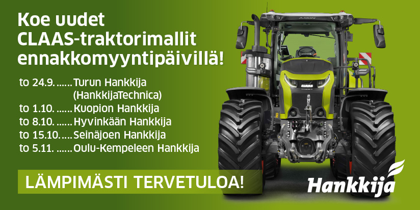 Koe uudet CLAAS-traktorimallit ennakkomyyntipäivillä!