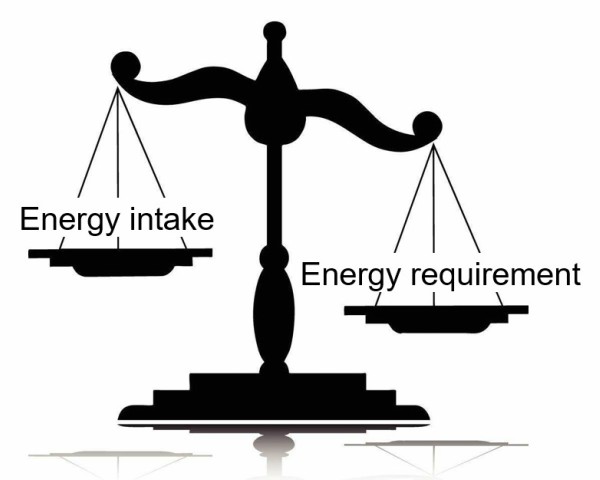 Vaaka energian tasapainosta