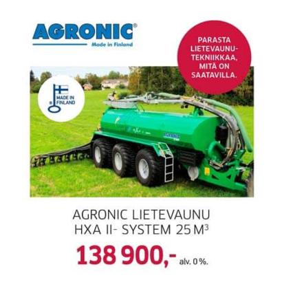 Agronic Lietevaunu HXA II-system 25m3