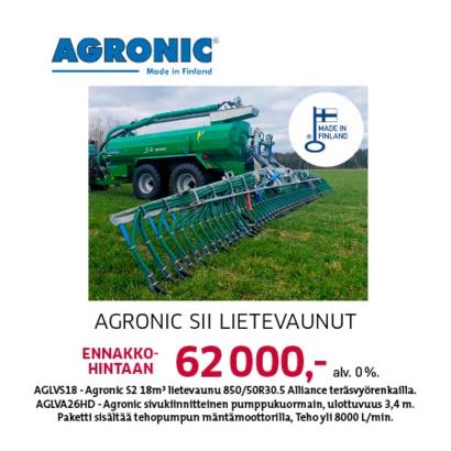Agronic S2 lietevaunut