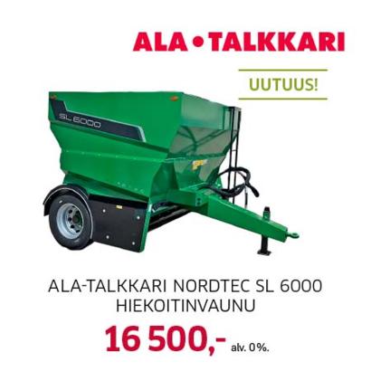 Ala-Talkkari Nordtec SL 6000 hiekoitinvaunu