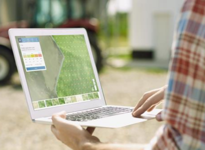 Tietokoneen ruudulla Atfarm-palvelu