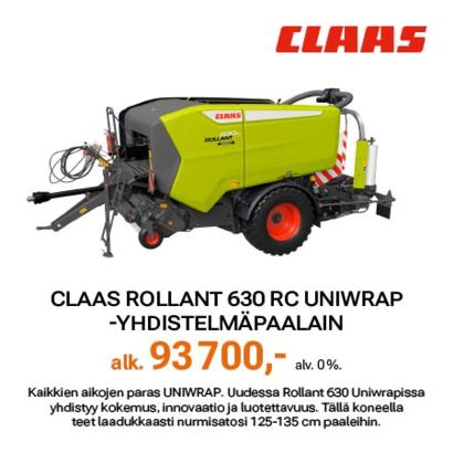 Claas Rollant 630 RC Uniwrap -yhdistelmäpaalain