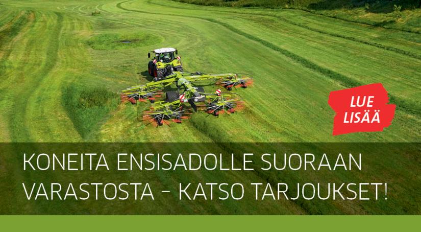 Koneita ensisadolle suoraan varastosta – katso tarjoukset!
