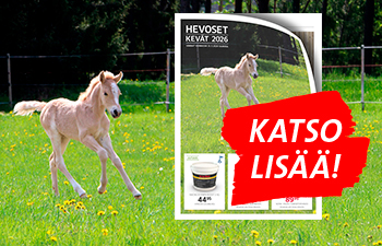 Hevostarvikekuvasto Hankkija kevät 2026