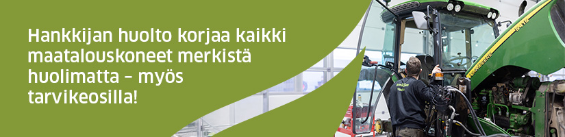 Hankkijan huolto korjaa kaikki maatalouskoneet merkistä huolimatta – myös tarvikeosilla!