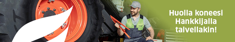 Huolla koneesi Hankkijalla talvellakin!