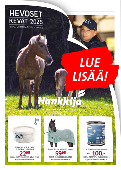 Hevostarvikekuvasto kevät 2025