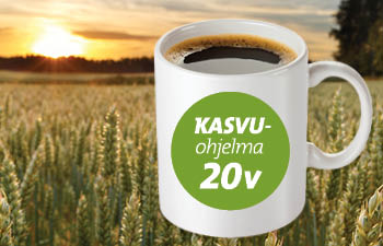 Kasvuohjelma 20 v juhlakahvit