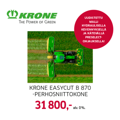 Krone Easycut B 870 -perhosniittokone