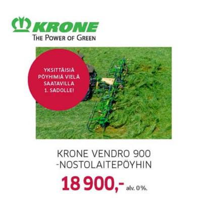 Krone Vendro 900 -nostolaitepöyhin