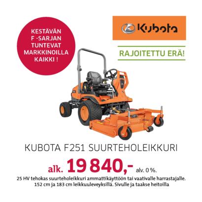 Kubota F251 suurteholeikkuri