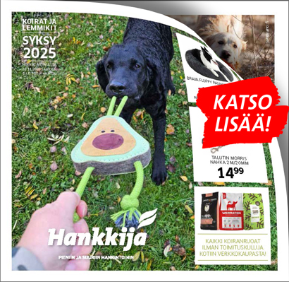 Hankkijan koirat ja lemmikit syyskuvasto 2025 kansikuva.