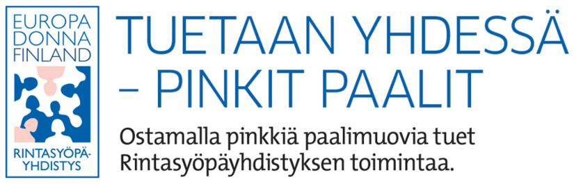 Osta pinkkiä paalimuovia, tue Rintasyöpäyhdistyksen toimintaa