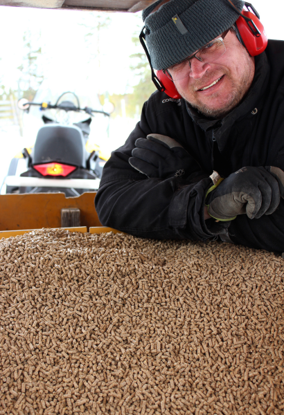 Poron rehua kärry täynnä