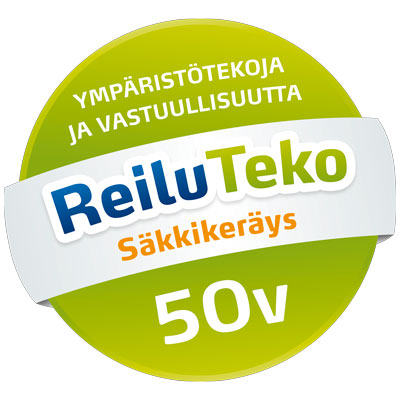 ReiluTeko säkkikeräys 50 vuotta