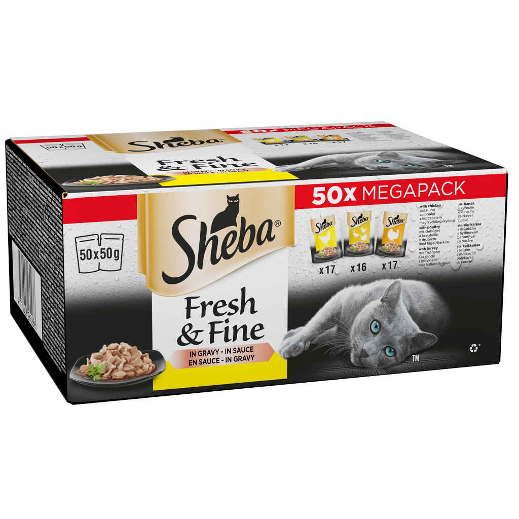 Kissanruoka Sheba Fresh&Fine 50x50 g