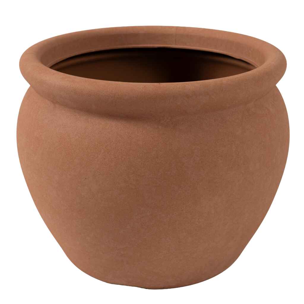 Terracottan värinen muoviruukku pihaan ja puutarhaan