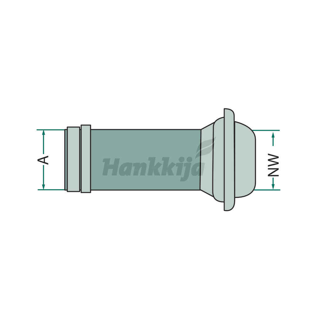 Valducci Pikaliitin Koiras Letkukaralla 80mm / 80mm