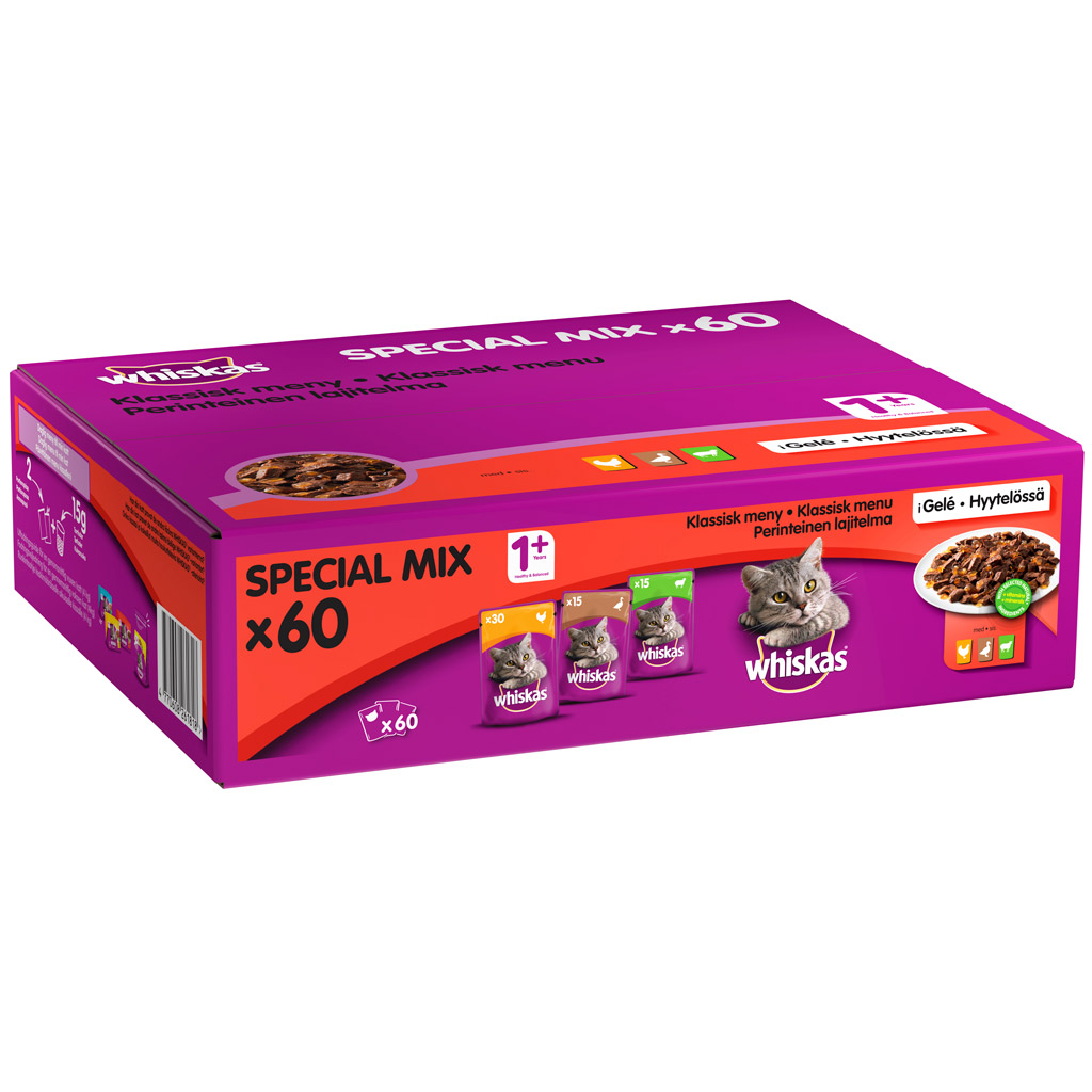 Kissanruoka Whiskas Special Mix 60 x 100 g