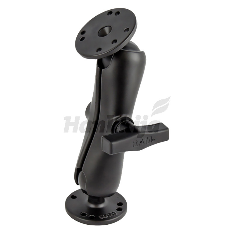 RAM MOUNT C Kiinitysvarsi Pyöreillä Tasokiinnitys Palloilla Pituus 186mm