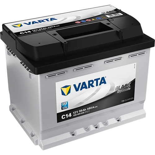 Akku 12V 56AH 480A Black Dynamic C14 Varta