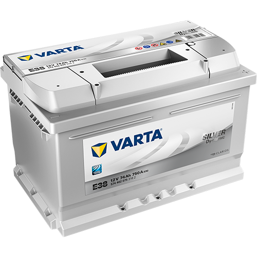 Akku 12V 74Ah 750A Silver Dynamic Varta