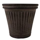 Suora vintage musta muoviruukku