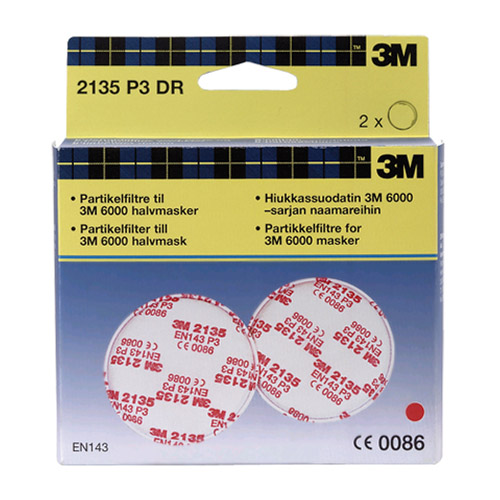 Hiukkassuodatin 3M 2135DR P3 2 kpl