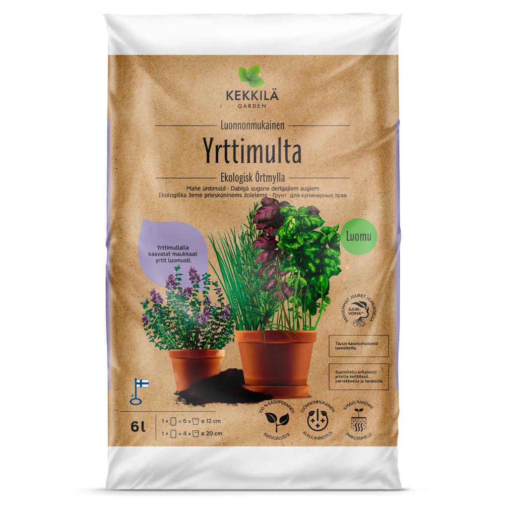 Kekkilä yrttimulta 6 l luonnonmukainen