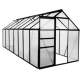 Kasvihuone Green Land 8,2 m2 musta
