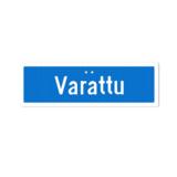 Sekure kyltti 50x16 Varattu