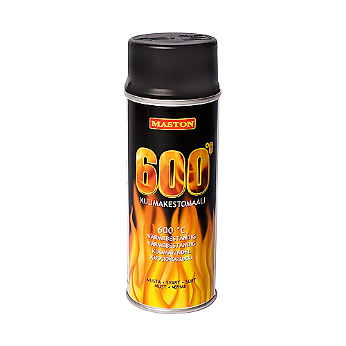 Spraymaali kuumakesto musta 400 ml