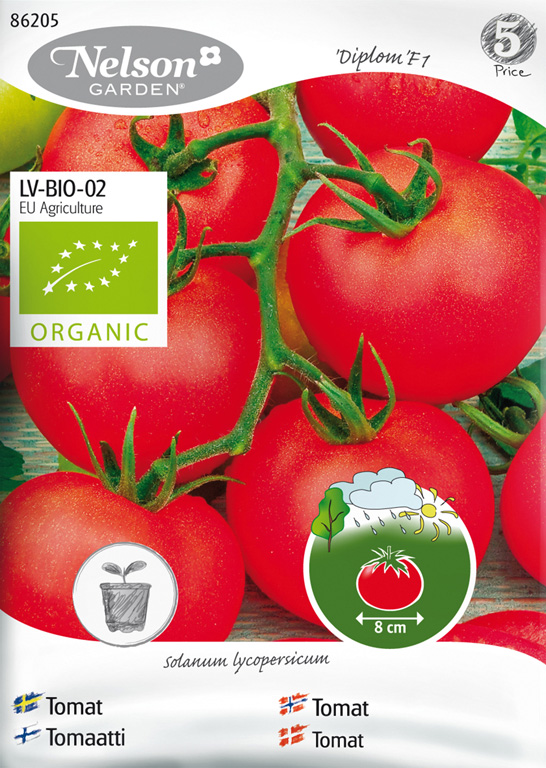 Tomaatti, Diplom F1, luomu 