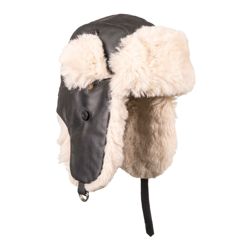 Nahkainen karvahattu 56 cm