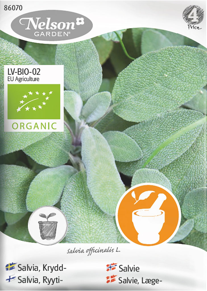 Ryytisalvia, luomu
