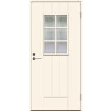 Ulko-ovi Basic B0015 valkoinen kuviolasi 10x21M oikea Swedoor